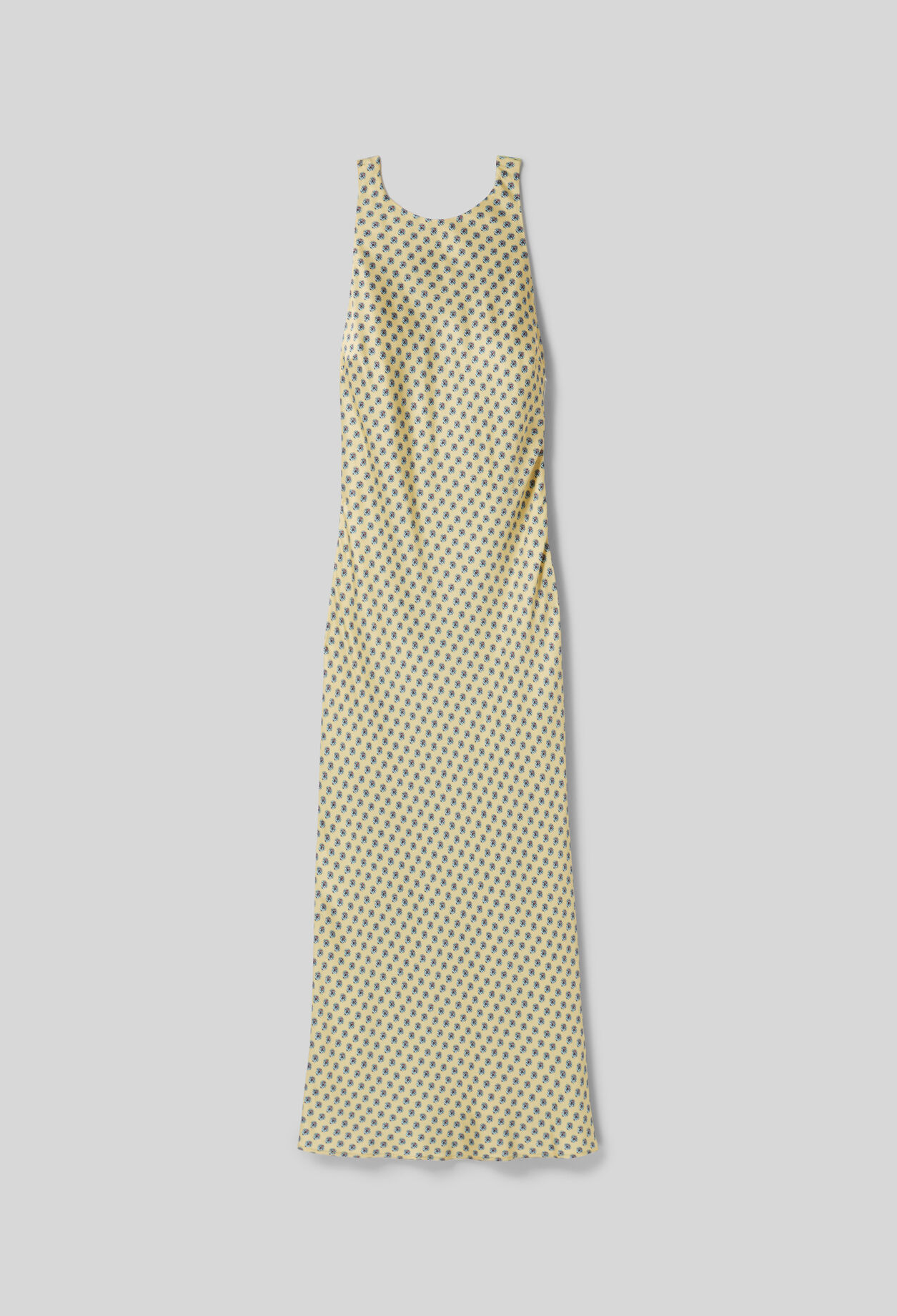 Langes, satiniertes Kleid
