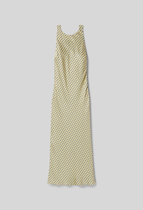 Long satin dress