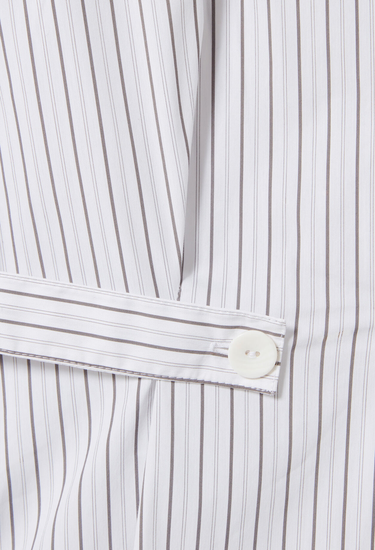 Striped poplin shirt