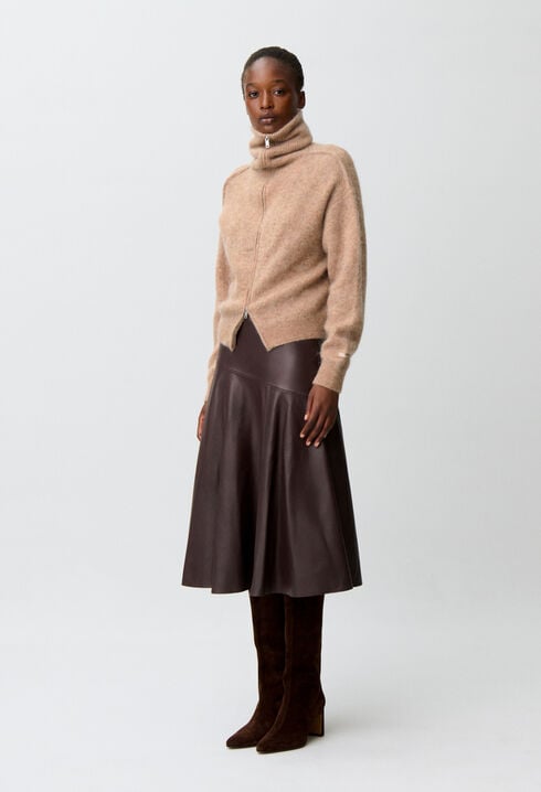 Cardigan maille effet bross&eacute;