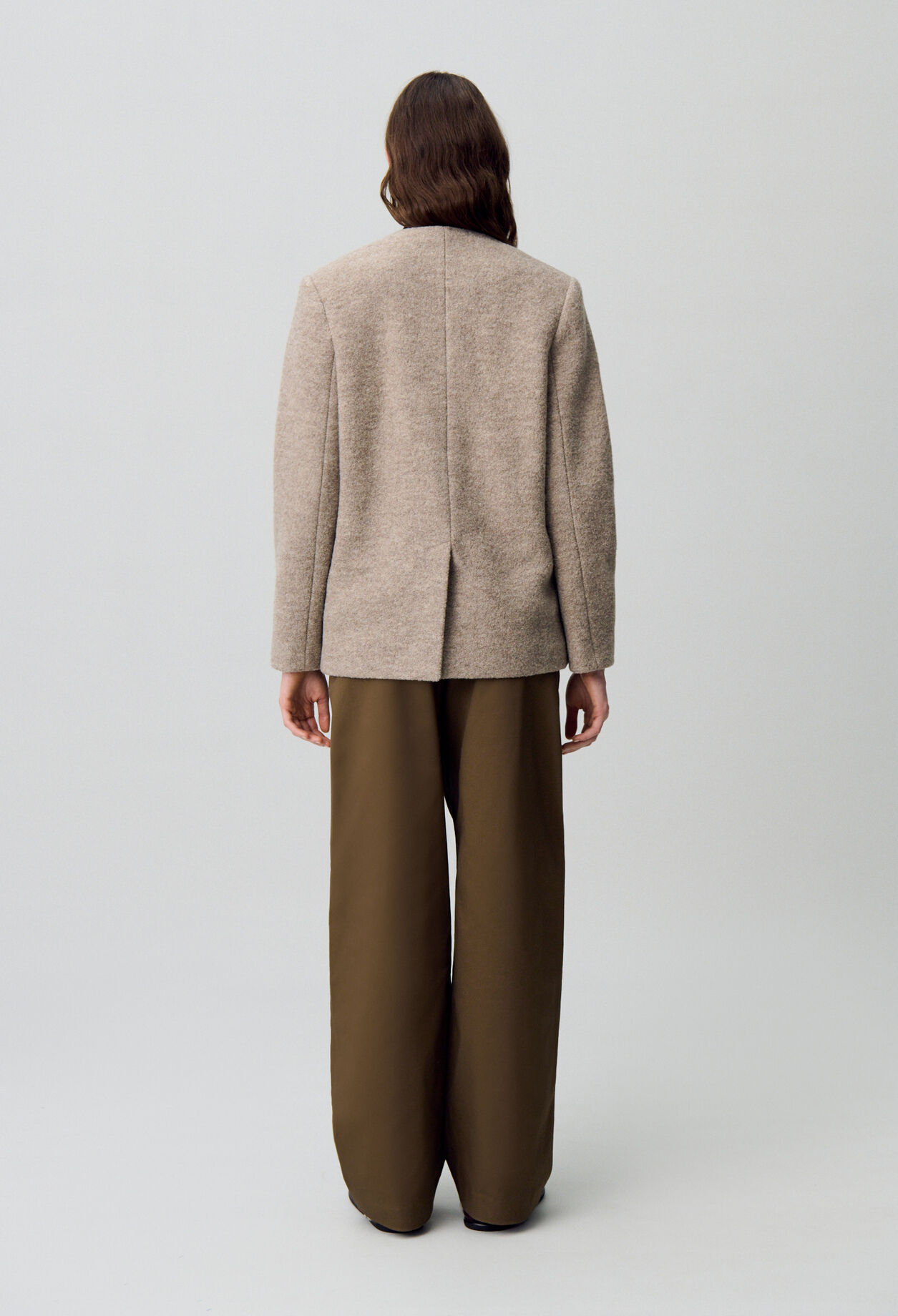 Knopfjacke aus Wolle