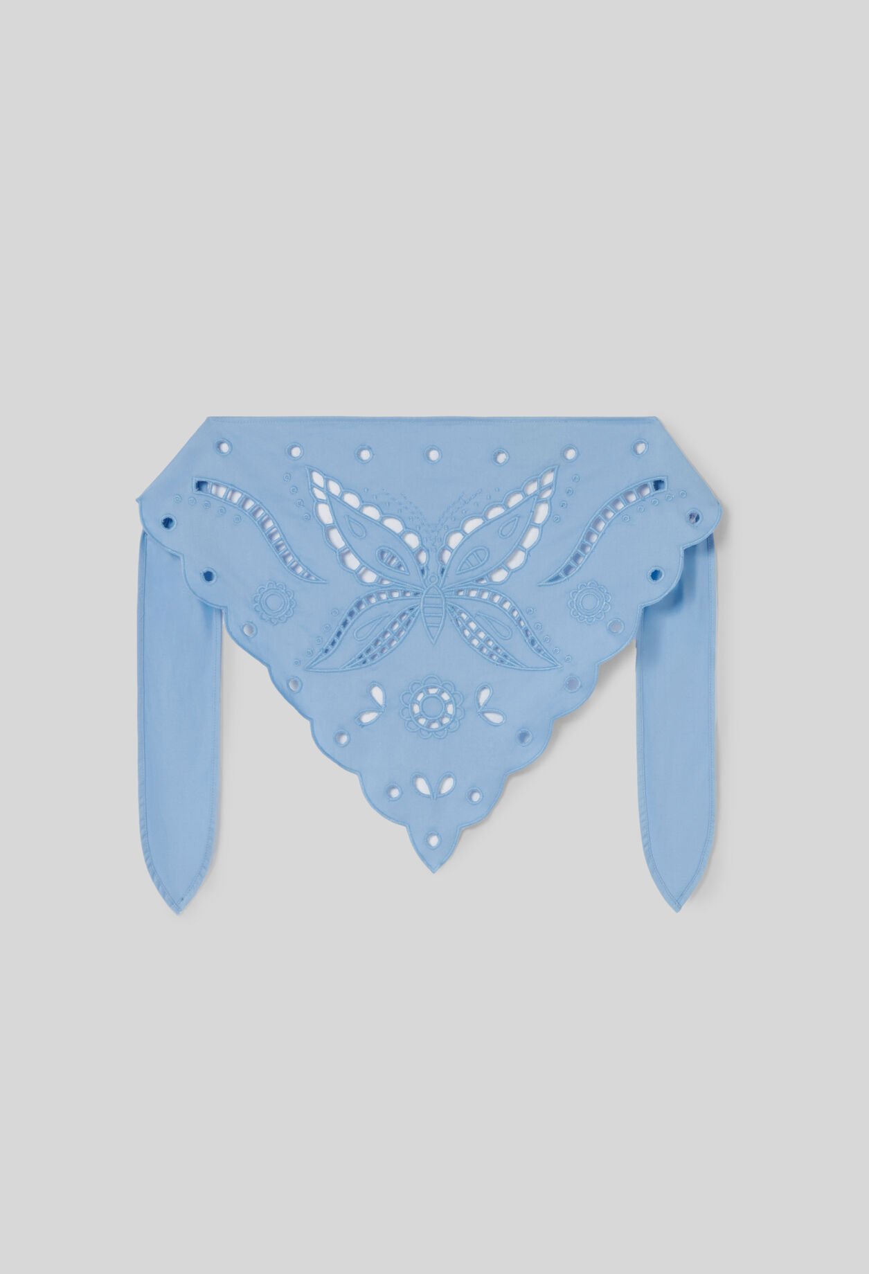 Foulard brodé à nouer