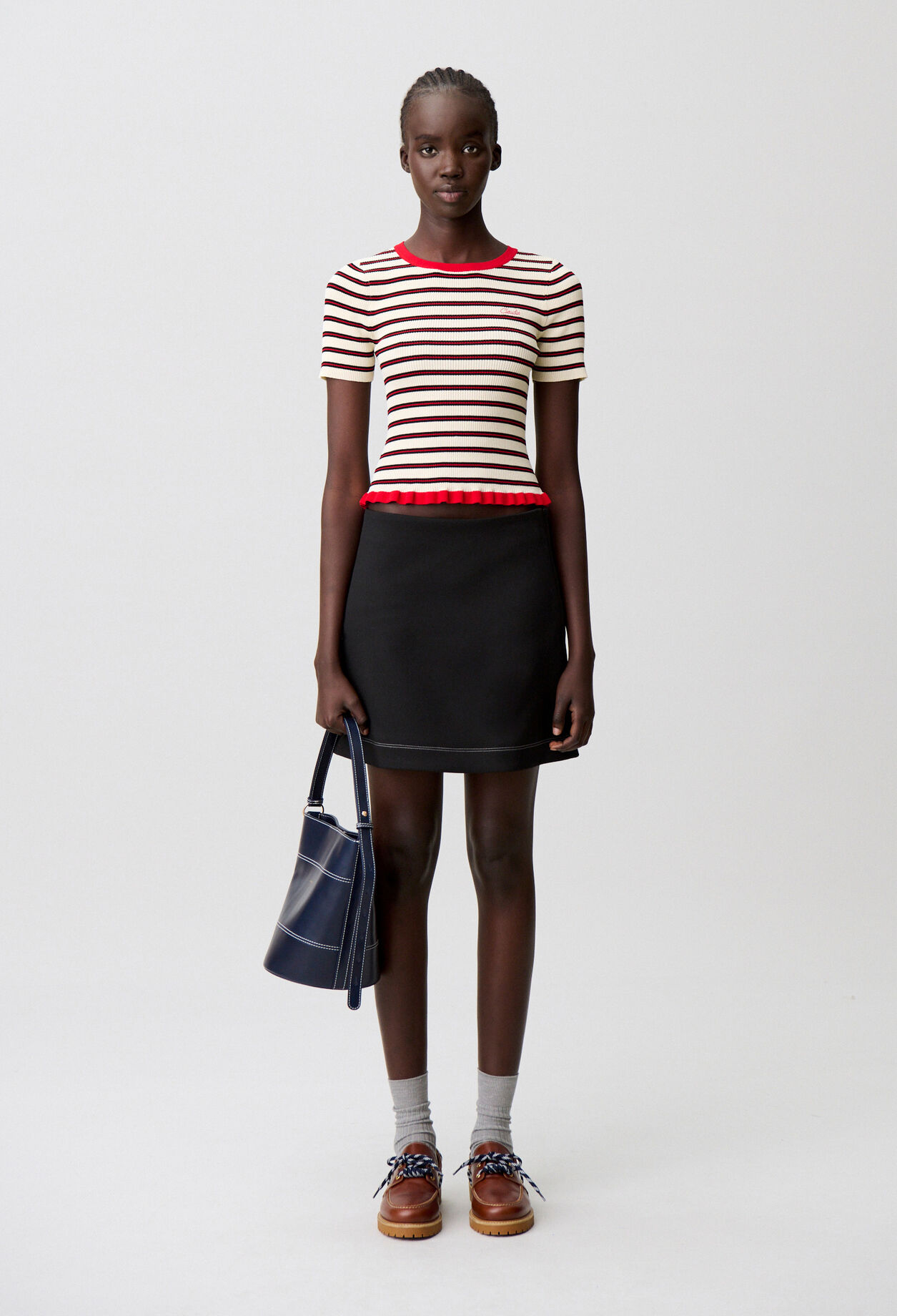 T-shirt rayures tricolores