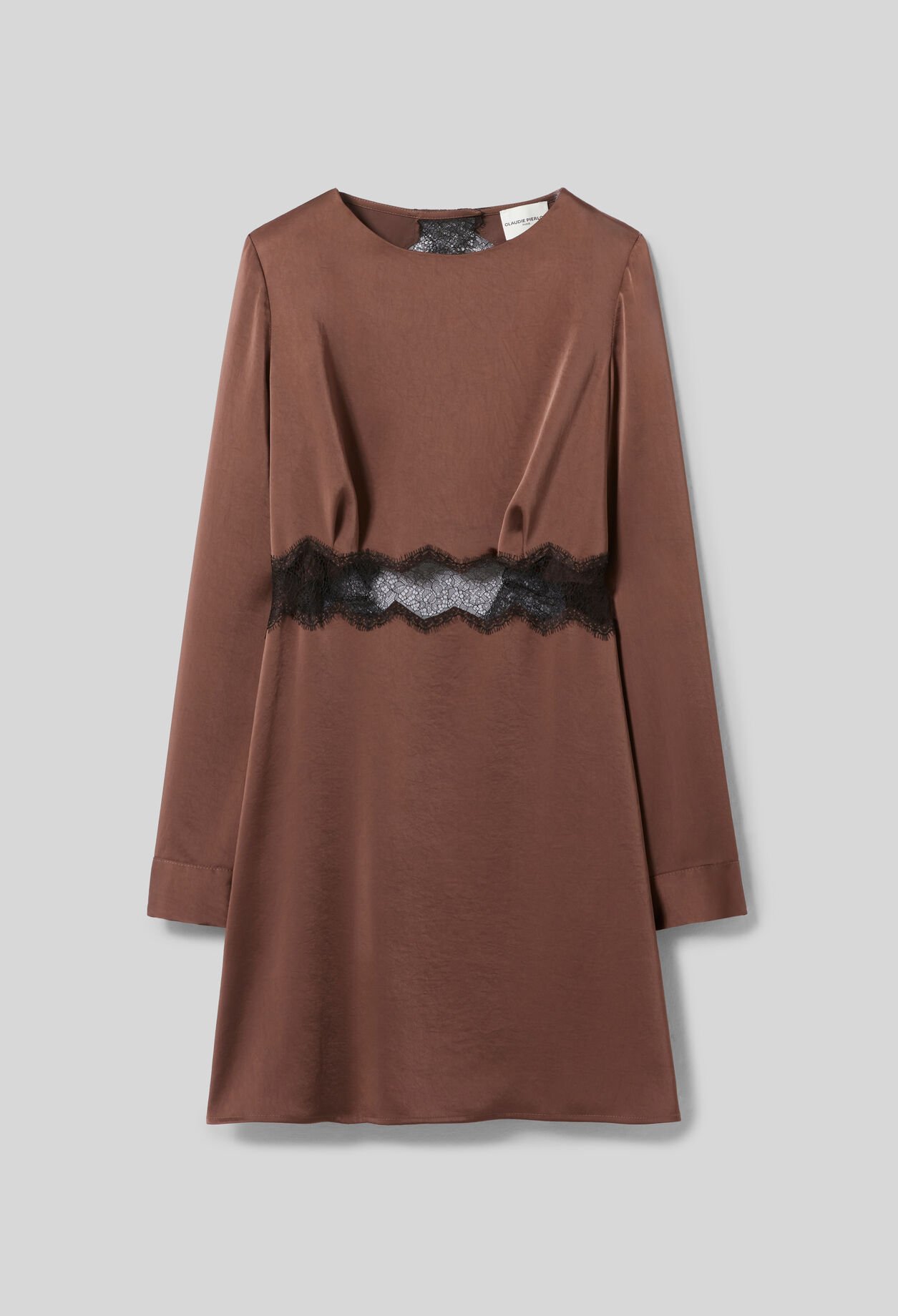 Robe courte fluide satinée