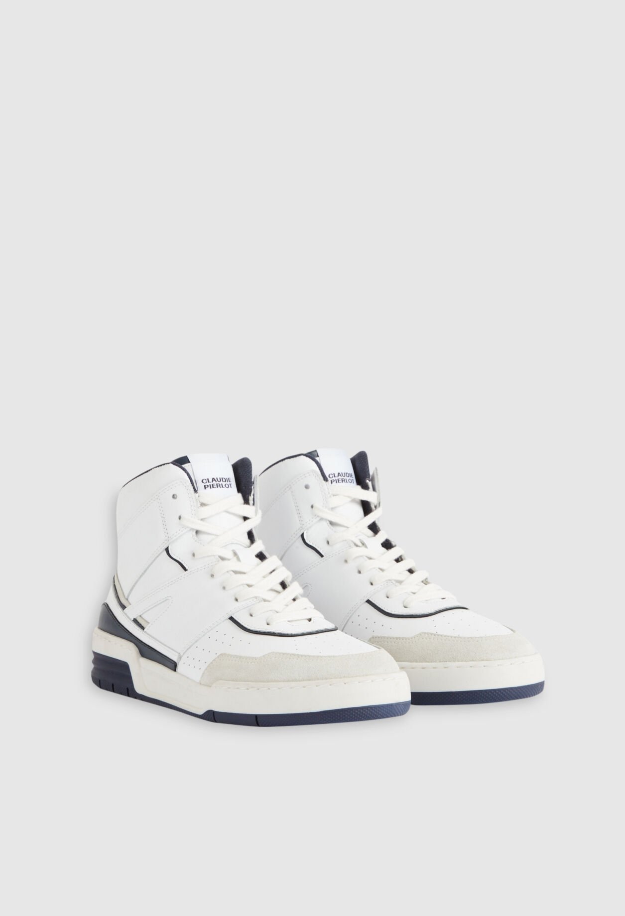 White high-top trainers