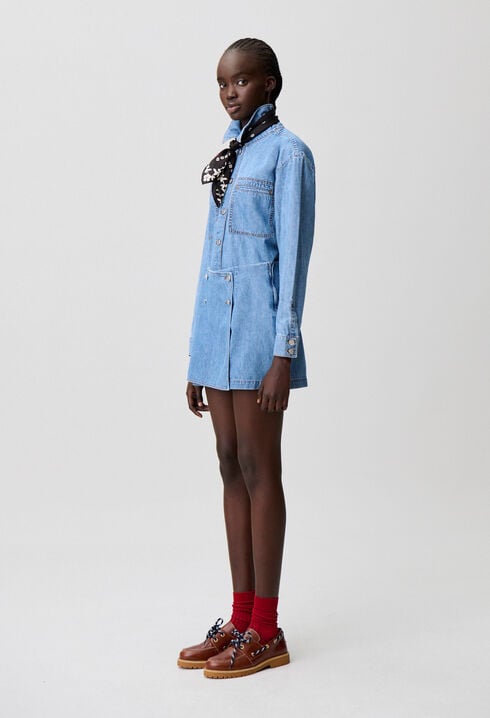 Denim skort