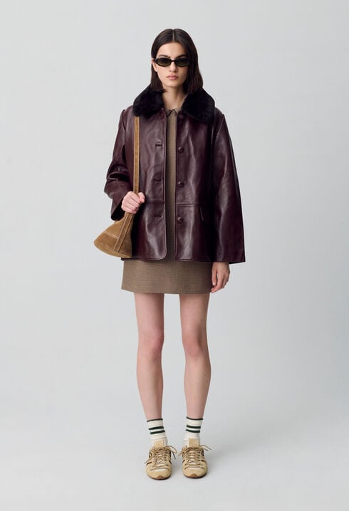 Oversized Leather Jacket
