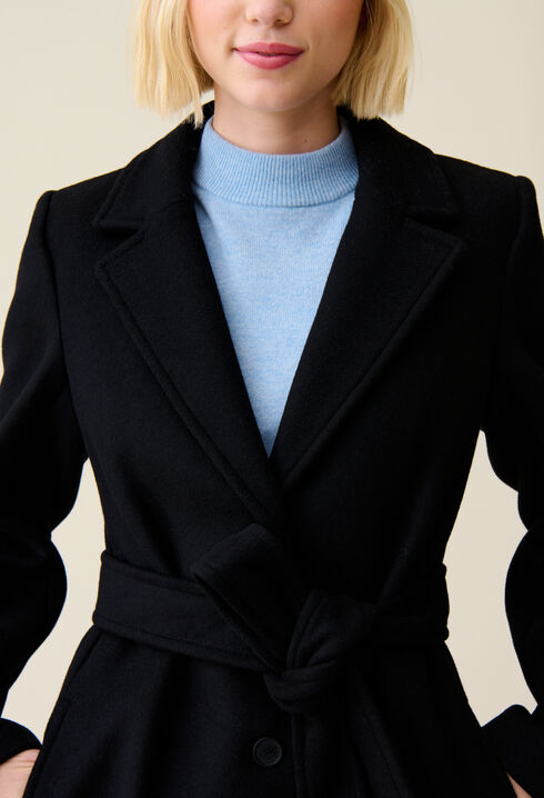 Long belted coat
