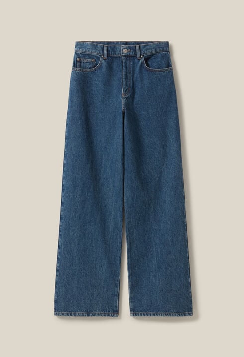 Jeans Michel, dunkelblauer Baggy