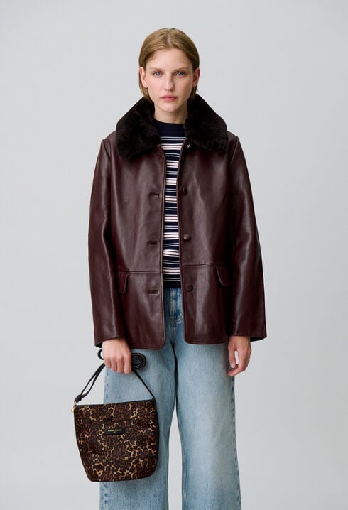 Sac seau Solveig léopard