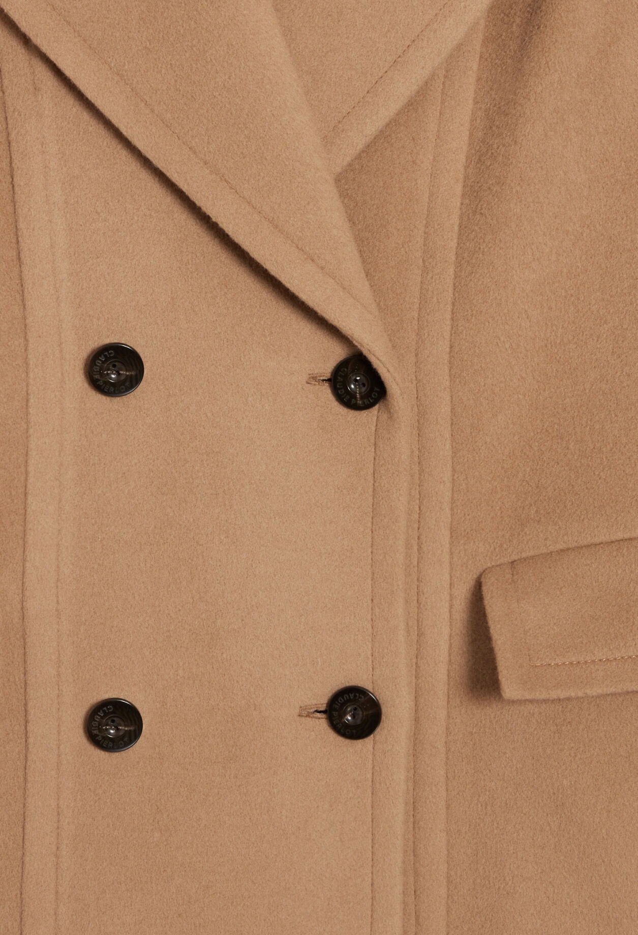 Long double-breasted coat
