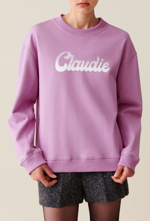 Oversized Claudie Print Sweatshirt