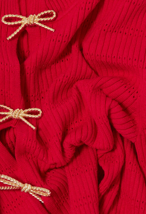 Feinstrickpullover Knoten-Details