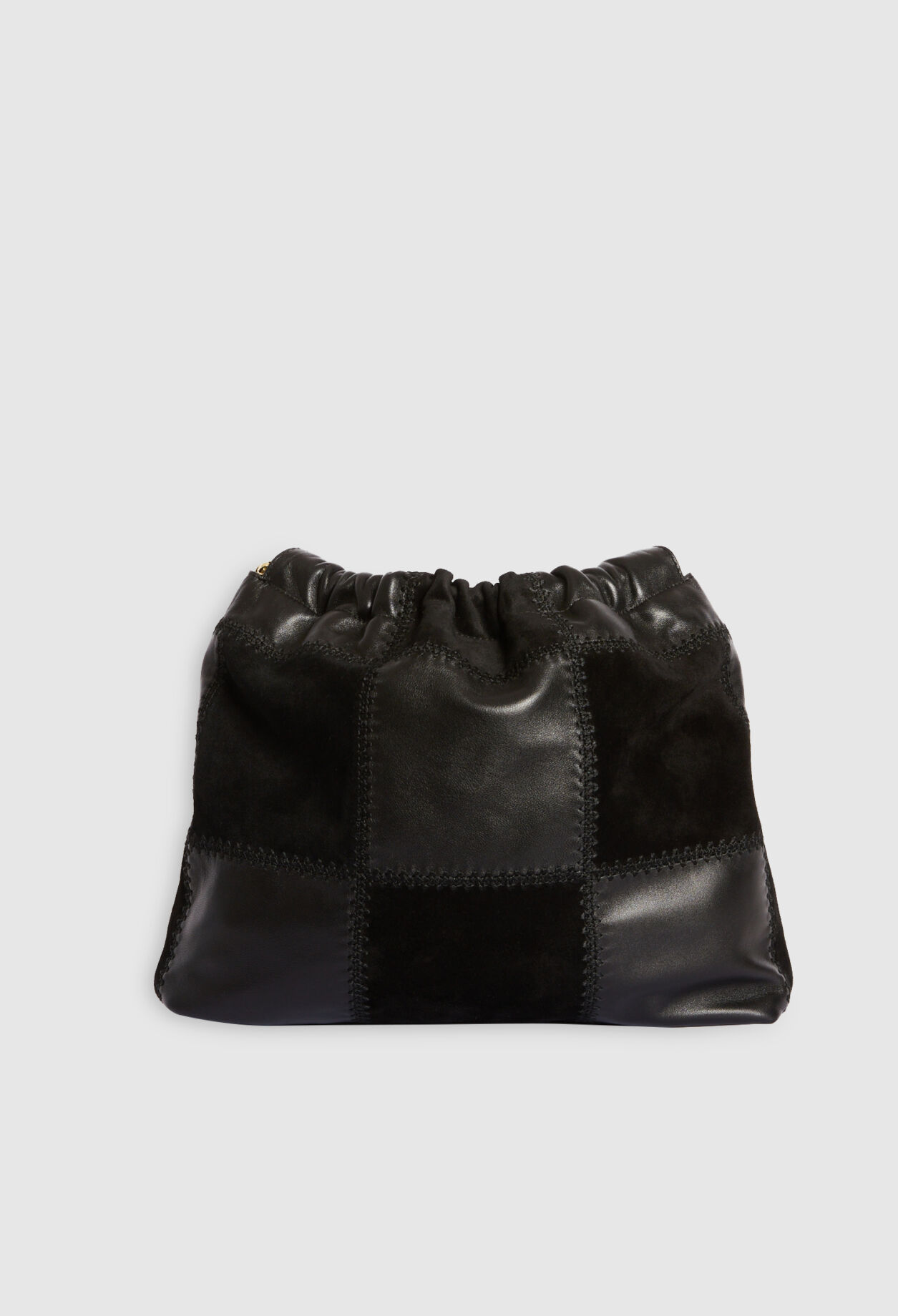 Sac noir pochon cuir