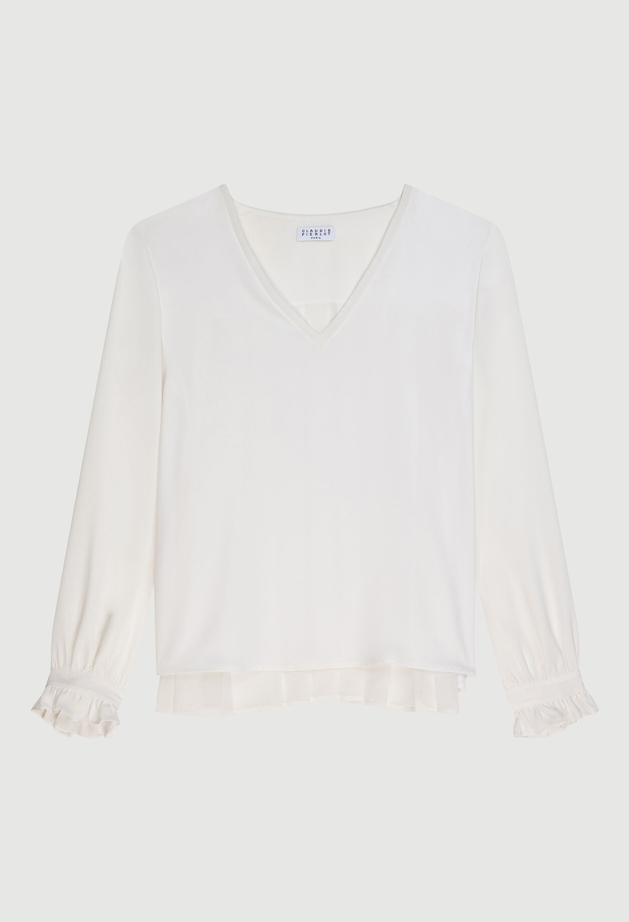 Blouse with ruffles