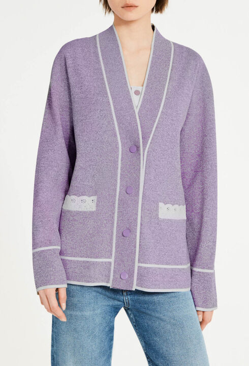 Two-tone cardigan