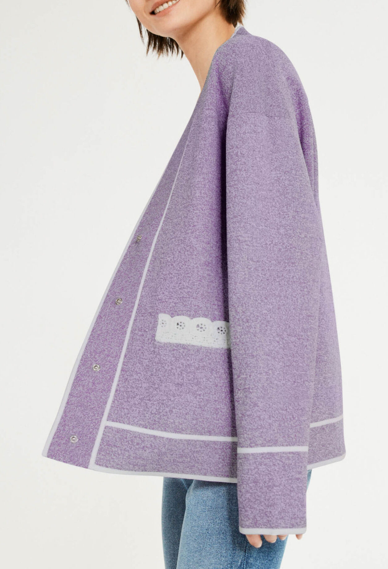 Zweifarbiger Cardigan