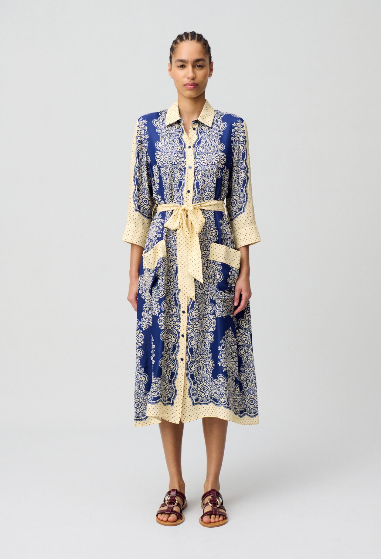 Robe longue imprimée