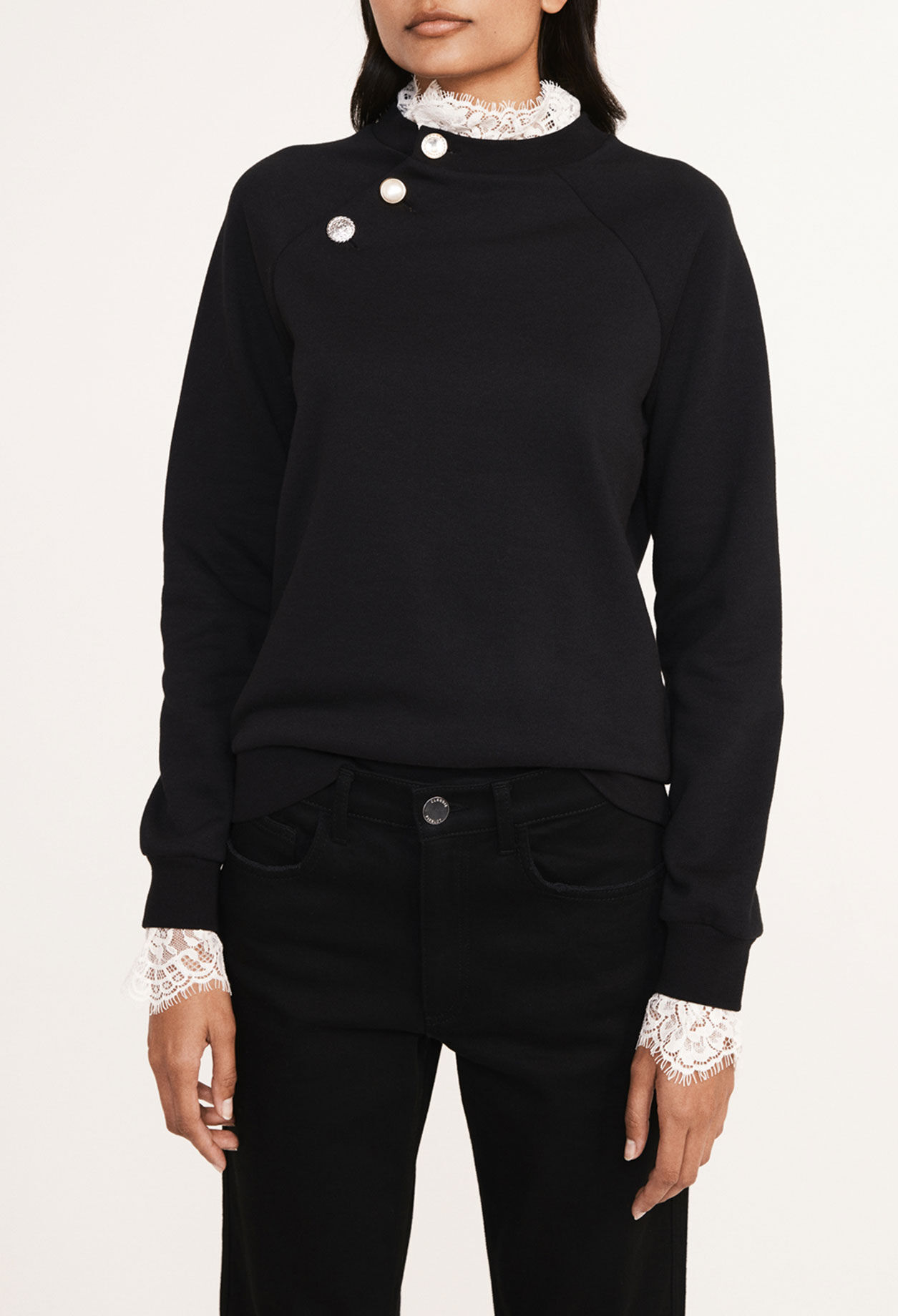 Sweatshirt with collar