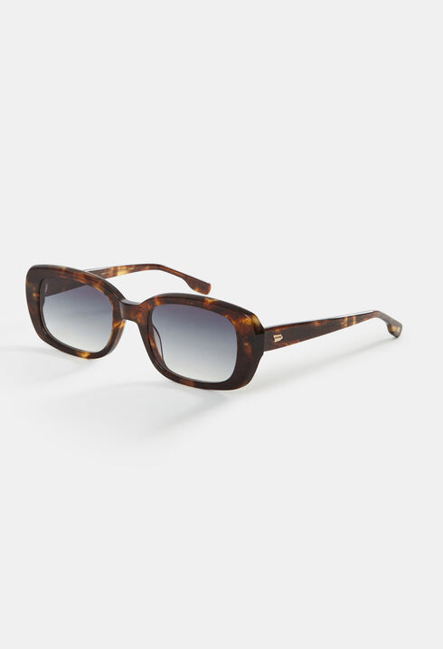 Rechteckige Sonnenbrille