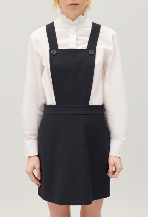 Kurzes Tr&auml;gerkleid Marineblau