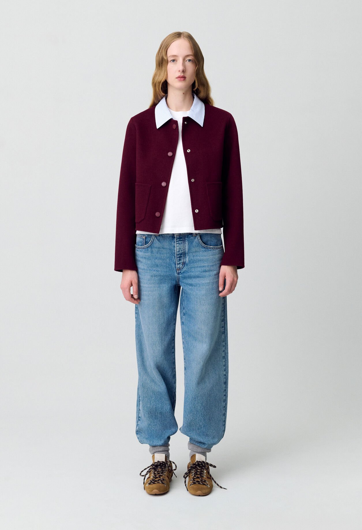 Kurze Wolljacke