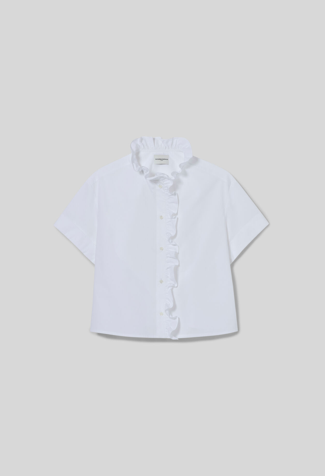 Chemise popeline col victorien