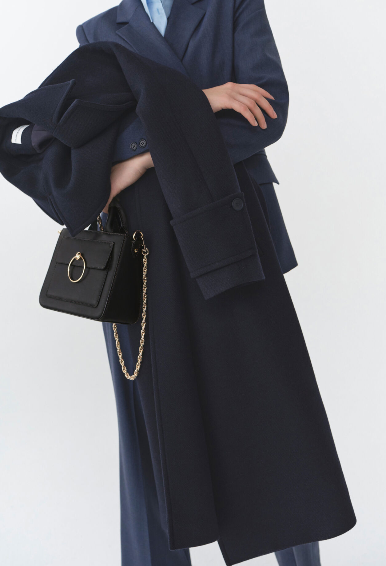 Wollmantel im Trenchcoat-Stil