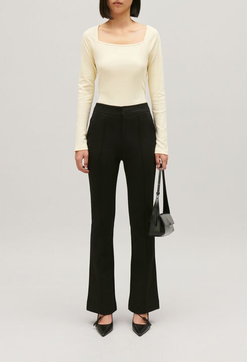 Black suit trousers