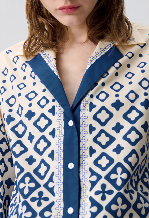 Printed Fluid Shirt