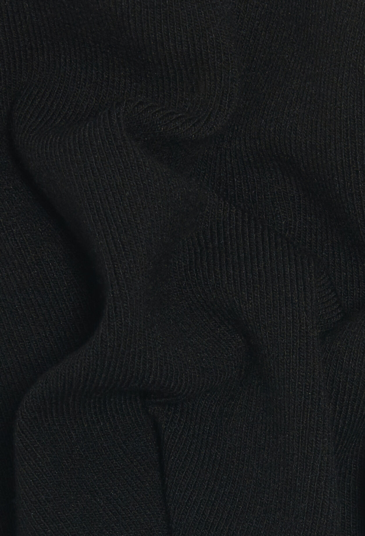 Short black knitted vest top