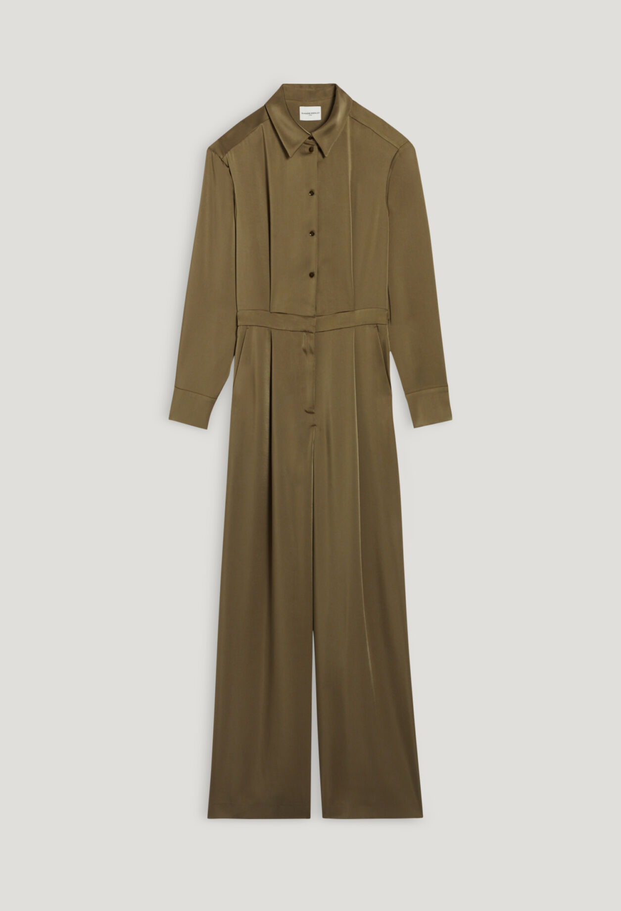 Khaki trouser suit