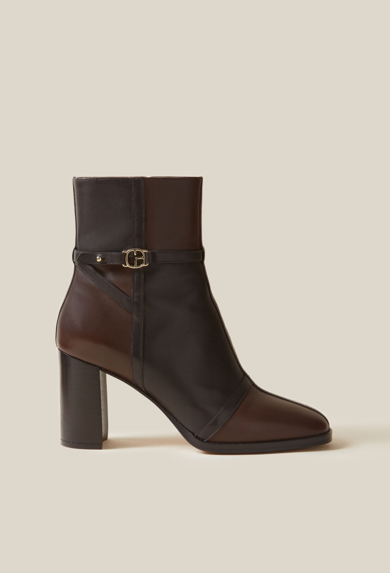 Brown patent leather boots best sale