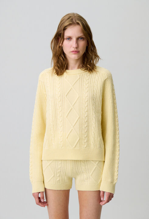 Oversized jacquard jumper