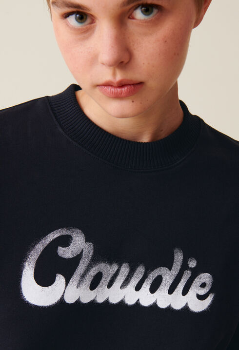 Sweatshirt ample imprimé Claudie