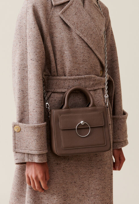 Anouck Tasche genarbtem Leder Kette