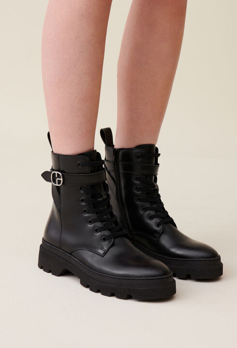 Leder Ranger Stiefel