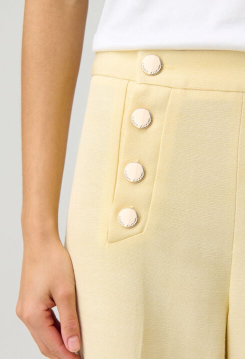 Pantalon droit à pont