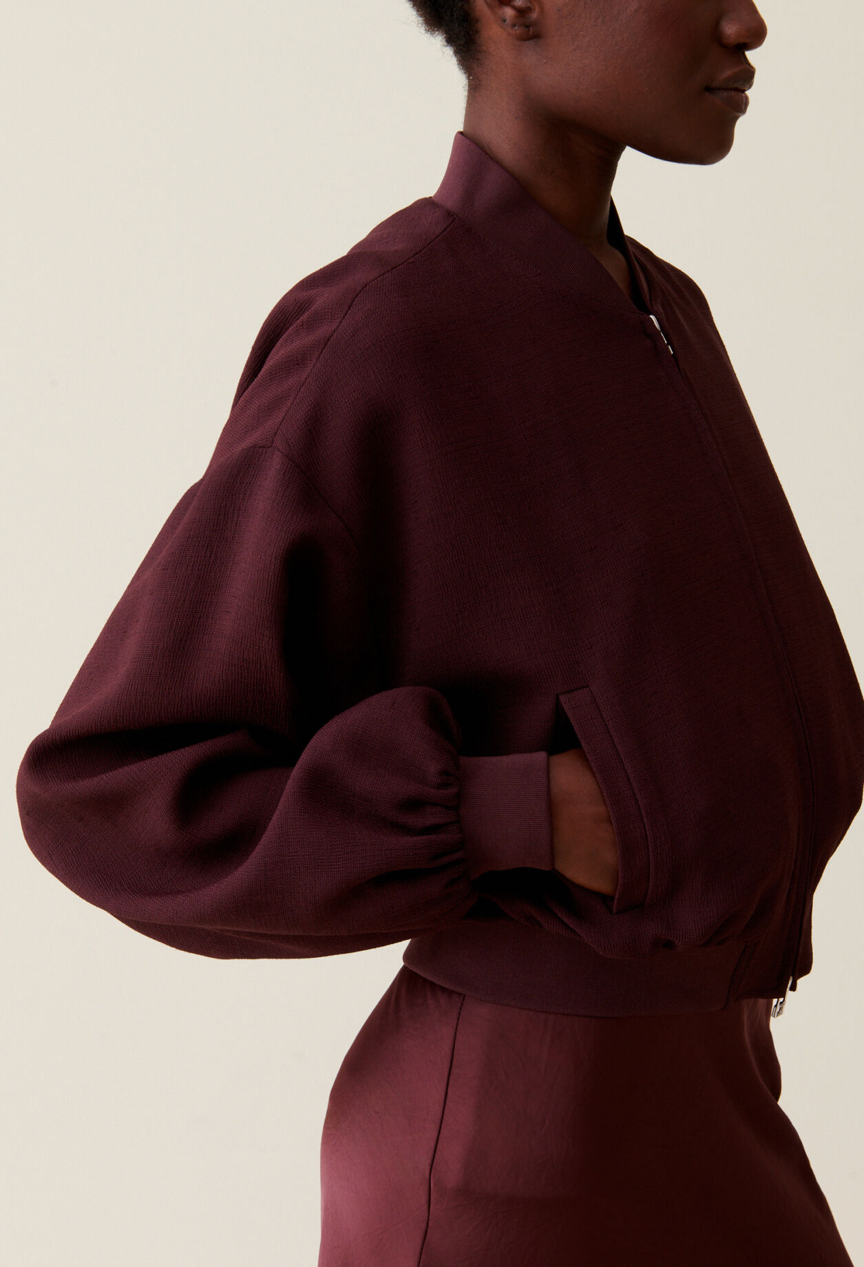 Fließender Cappuccino Bomberjacke