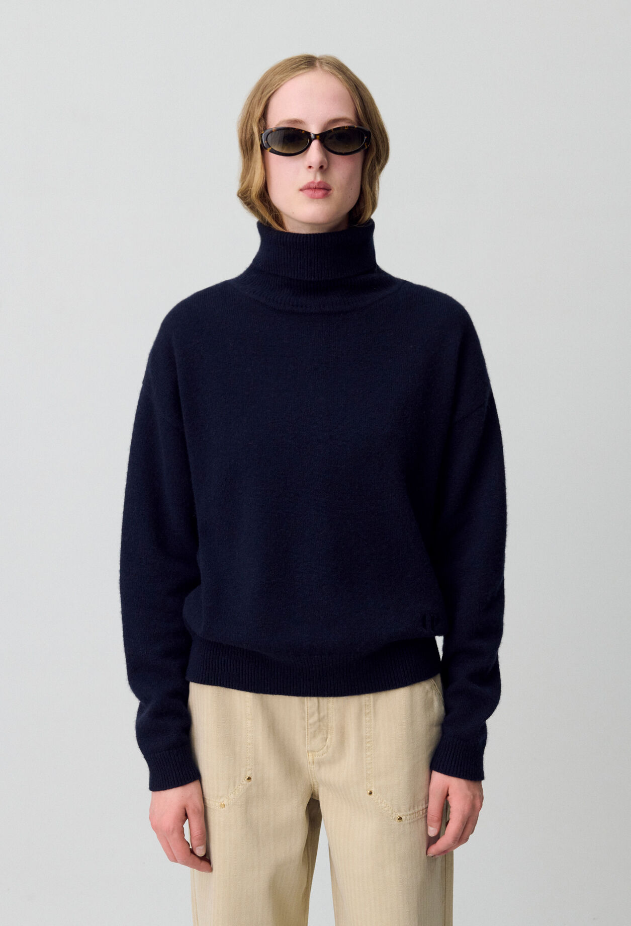 Navy cashmere jumper