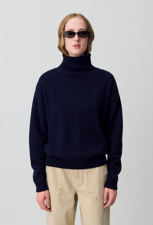 Navy cashmere jumper