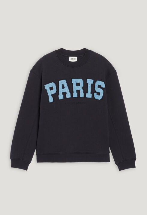 Marineblauer Pullover Paris