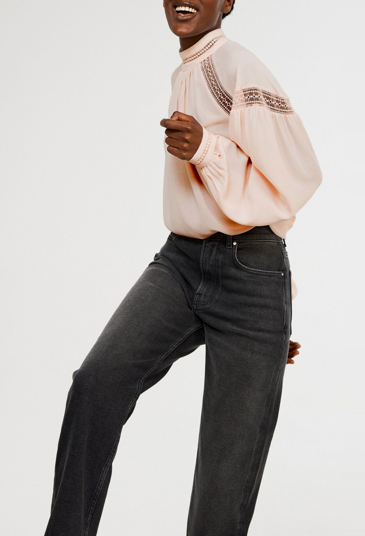 Bluse mit Spitze
