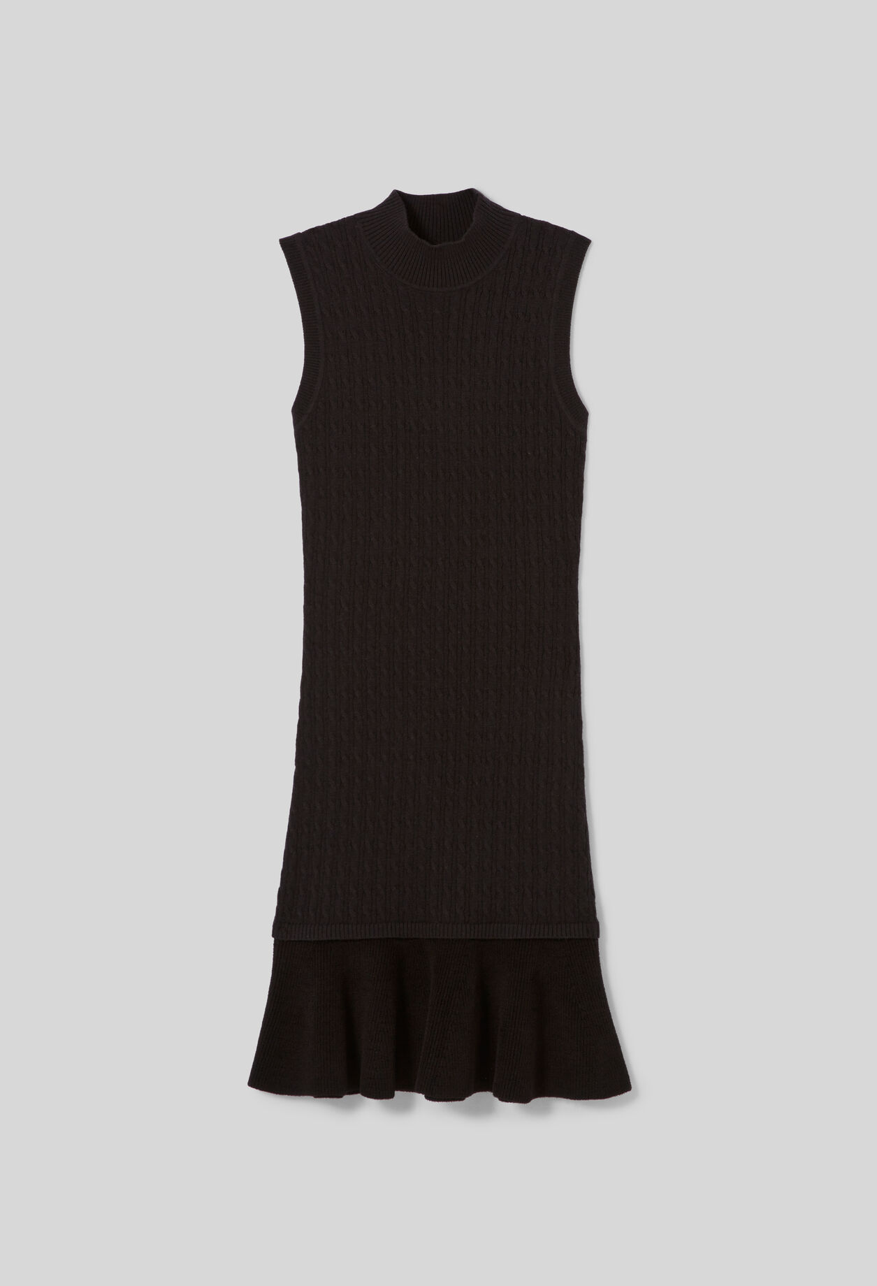 Robe maille col roulé