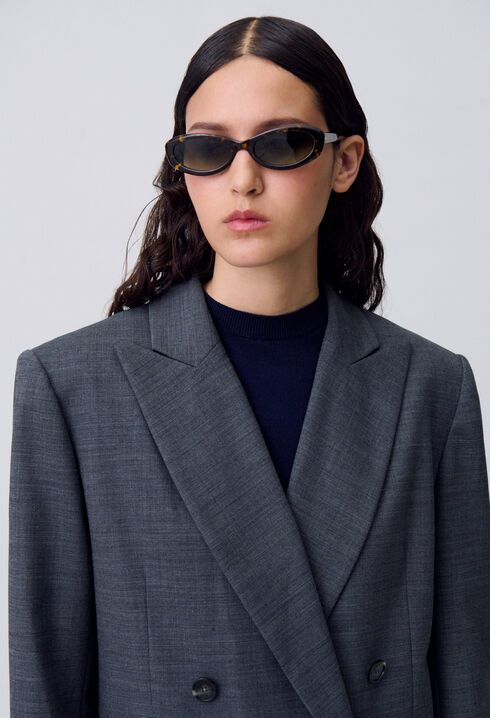 Double-Breasted Tailored Blazer