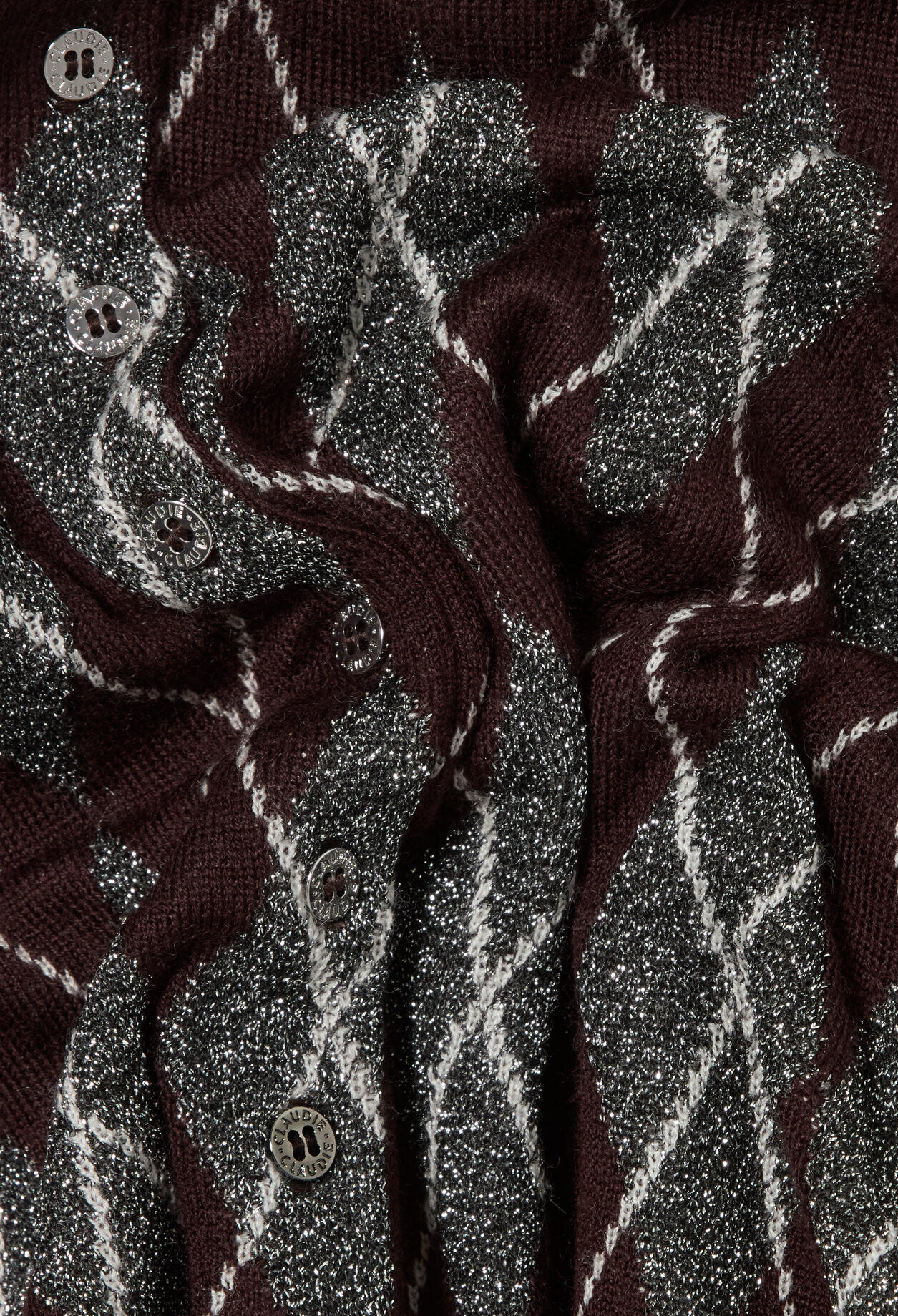 Strickcardigan mit Argyle-Muster
