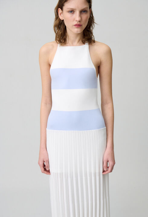 Langes Strickkleid