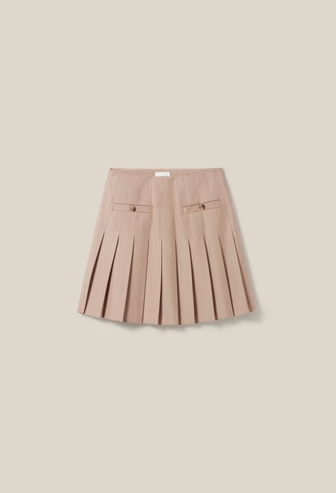 Pleated Mini Skirt