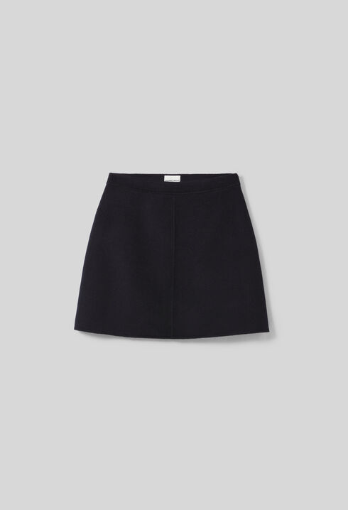 Jupe laine courte droite