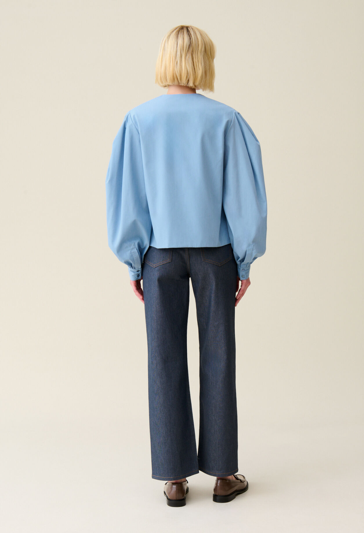 Tie-Front V-Neck Blouse
